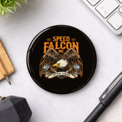 Pin Buttons Speed Falcon Size 58mm